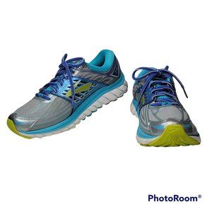 Brooks Glycerin 14 Women's Blue/Silver Super DNA 3D Stretch Print Running Shoes